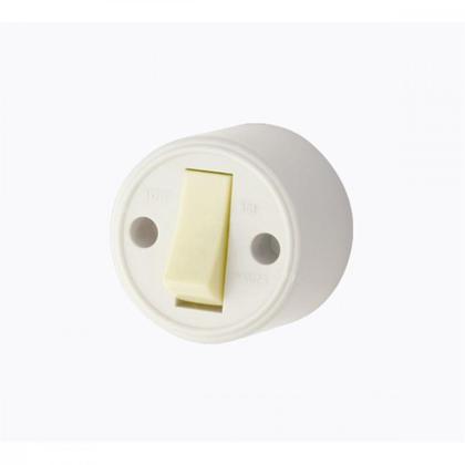 Imagem de Interruptor Externo Fame Redondo Cinza 1 Simples