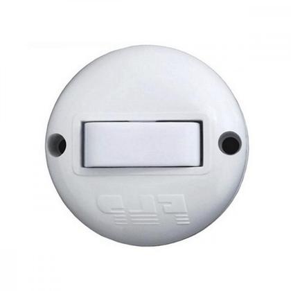 Imagem de Interruptor Externo Flp Redondo Pequeno Branco ./ Kit Com 10 Peca
