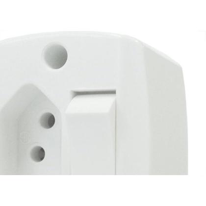 Imagem de Interruptor Externo Ilumi Redondo Branco 1 Simples+Tomada 20A 16545Pct - Kit C/10