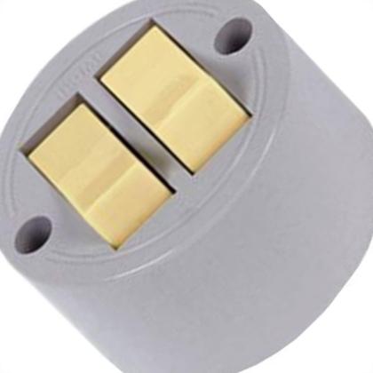 Imagem de Interruptor Externo Ilumi Redondo Cinza 2 Simples 1656Pct - Kit C/10