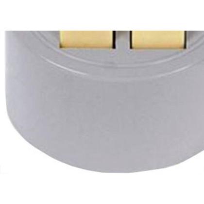 Imagem de Interruptor Externo Ilumi Redondo Cinza 2 Simples 1656Pct - Kit C/10