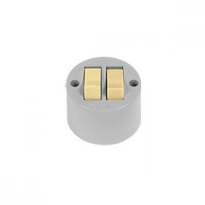 Imagem de Interruptor Externo Ilumi Redondo Com 2 Teclas 1656 . / Kit C/ 10 Peças