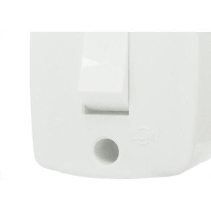 Imagem de Interruptor Externo Ilumi Retangular Branco 1 Simples 16553Pct - Kit C/10