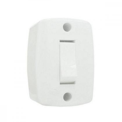 Imagem de Interruptor Externo Ilumi Retangular Branco 16553 . / Kit C/ 10 Peças