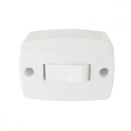 Imagem de Interruptor Externo Ilumi Retangular Branco 16553 . / Kit C/ 10 Peças