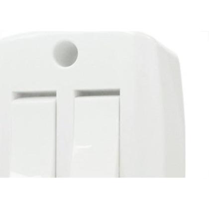 Imagem de Interruptor Externo Ilumi Retangular Branco 2 Simples Com 1Peca 16562