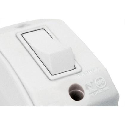 Imagem de Interruptor Externo Perlex Retangular 1 Paralelo Brnaco 171Brc/10 - Kit C/10