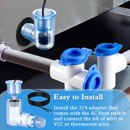 Imagem de Interruptor flutuante Feekoon SS2 com adaptador de 3/4 de polegada e fio de 1,8 m