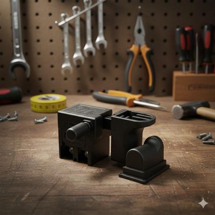 Imagem de Interruptor (gatilho) Para Serra Mármore Makita + Capa Protetora 4100nh mcc400 4100ns mt410 4100h