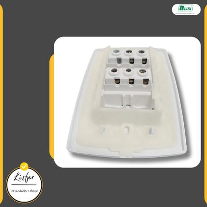Imagem de Interruptor Home 2 Teclas Simples com Placa Branca - B.lux