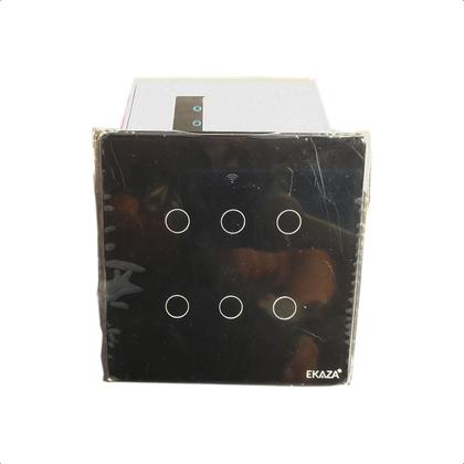 Imagem de Interruptor Intel. Touch 4X4 6 Botões Ekaza  Wifi+BLE+RF433