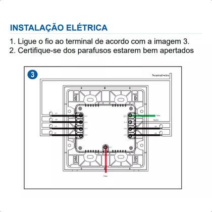 Imagem de Interruptor Intelig Zigbee Tecla Física 4botões 4x4