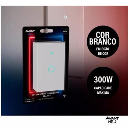 Imagem de Interruptor Inteligente 1 2 3 Botão Wifi Smart Automação Touch Branco ou Preto App Controle  Alexa Google Home