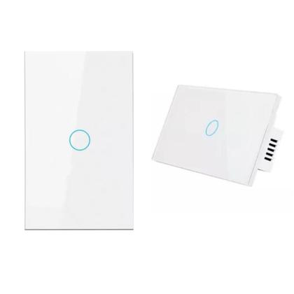 Imagem de Interruptor Inteligente 1 botão 110V / 220V controle remoto voz wifi 3500W Androide