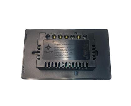 Imagem de Interruptor Inteligente 2 Botoes Preto 4x2 Zigbee Ekaza