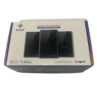 Imagem de Interruptor Inteligente 2 Botoes Preto 4x2 Zigbee Ekaza