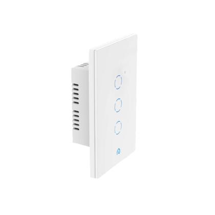 Imagem de Interruptor Inteligente 3 Botões Touch Wi-fi App Alexa Vidro