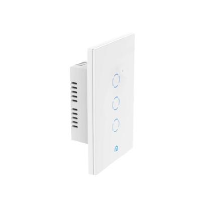 Imagem de Interruptor Inteligente 3 Botões Touch Wi-Fi App Vidro