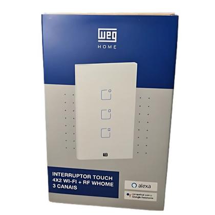 Imagem de Interruptor Inteligente 3 Botões Weg Home Branco