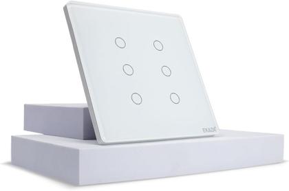 Imagem de Interruptor Inteligente 6 botões 4X4 ZIGBEE BRANCO Google home Alexa EKAZA EKAT-T3074-6WZ