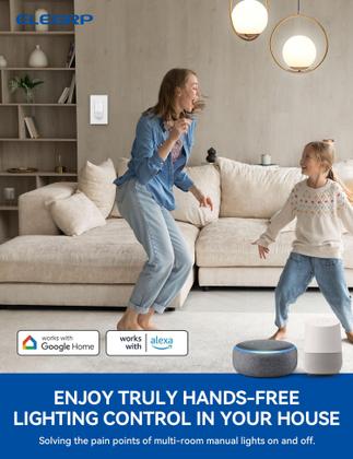 Imagem de Interruptor inteligente com sensor de movimento ELEGRP 2,4 GHz Wi-Fi Alexa Google