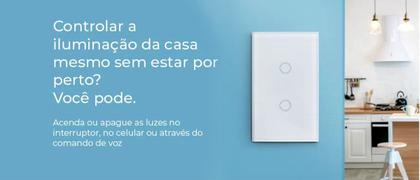 Imagem de Interruptor Inteligente Com Wifi 2 Botões Touch Branco 4x2