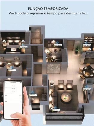 Imagem de Interruptor Inteligente Com Wifi 2 Botões Touch Branco 4x2