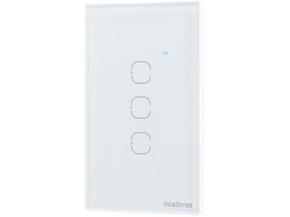 Imagem de Interruptor Inteligente de Iluminação EWS 1003 - Touch Smart Intelbras Wi-Fi compatível com Alexa