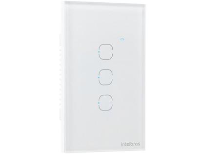Imagem de Interruptor Inteligente de Iluminação EWS 1003 - Touch Smart Intelbras Wi-Fi compatível com Alexa