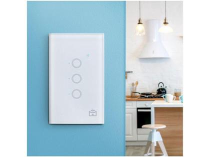 Imagem de Interruptor Inteligente de Iluminação Positivo - Wi-Fi compatível com Alexa 3 Botões