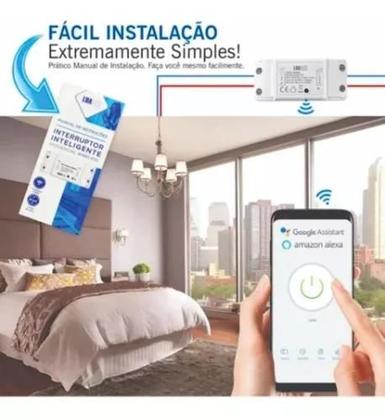 Imagem de Interruptor inteligente de tomada wi-fi compatível com alexa e google