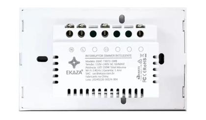 Imagem de Interruptor Inteligente Dimmer Touch  1 Canal Wi-Fi  Ekaza
