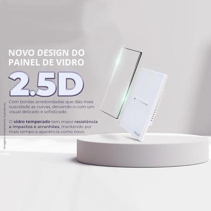 Imagem de Interruptor Inteligente Dimmer Touch 2.5D 1Canal Wifi-Branco
