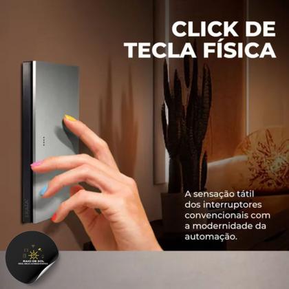 Imagem de Interruptor Inteligente Mercúrio 1 Tecla Física Zigbee