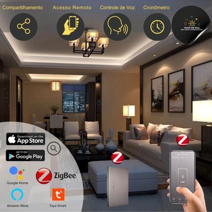 Imagem de Interruptor Inteligente Mercúrio 1 Tecla Física Zigbee