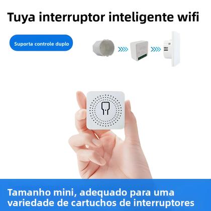 Imagem de Interruptor Inteligente Mini WiFi 16A Para Casa Controle Remoto De 2 Vias App Smart Life Timer Alexa