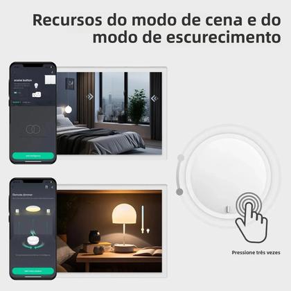 Imagem de Interruptor Inteligente MOES ZigBee Sem Fio Com Bateria, Controlador De Cena Para App SmartLife