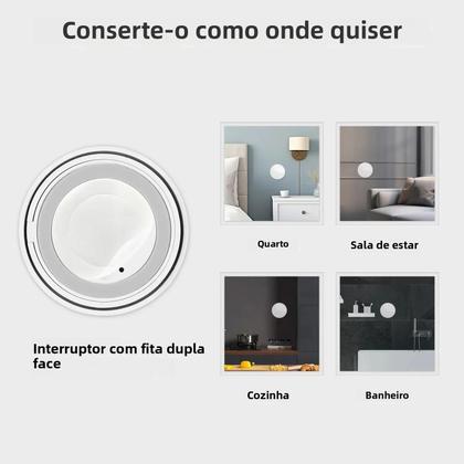 Imagem de Interruptor Inteligente MOES ZigBee Sem Fio Com Bateria, Controlador De Cena Para App SmartLife