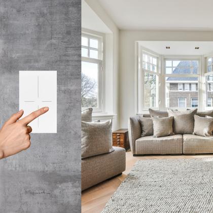 Imagem de Interruptor Inteligente NovaDigital Topázio 4x2 Zigbee 3.0 Full Switch Branco