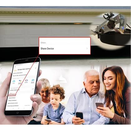 Imagem de Interruptor Inteligente Para Abertura De Porta De Garagem WiFi, Controle Pelo App Tuya, Alexa E