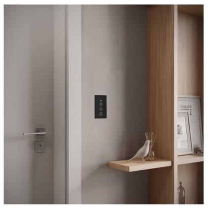 Imagem de Interruptor Inteligente Preto Wifi 3 Botoes Touch Avant Neo