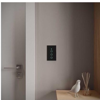 Imagem de Interruptor Inteligente Preto Wifi 3 Botoes Touch Avant Neo