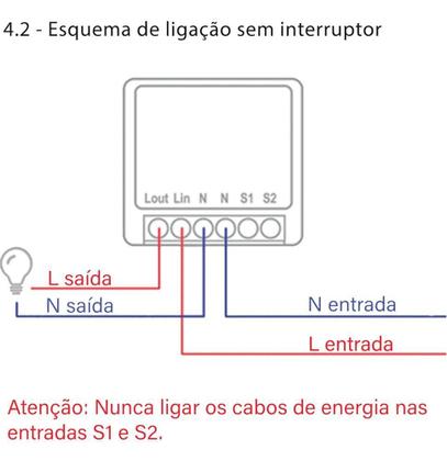 Imagem de Interruptor Inteligente Relé Wifi Novadigital 1 Canal 16A Mi