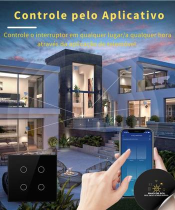 Imagem de Interruptor Inteligente Smart Touch Jwcom 6 Botões Tuya 4X4