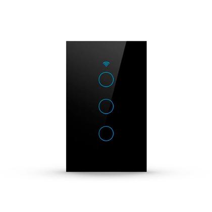 Imagem de Interruptor Inteligente Smart Wi-fi Alexa google 3 Botões 4x2 Bivolt Preto Cod: 291990400 Neo Avant