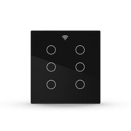 Imagem de Interruptor Inteligente Smart Wi-fi Alexa google 6 Botões 4x4 Bivolt Preto Cod: 291990446 Neo Avant