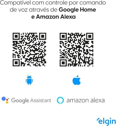 Imagem de Interruptor inteligente Smart Wi-fi Botão Touch Compatível Alexa e Google Home Elgin