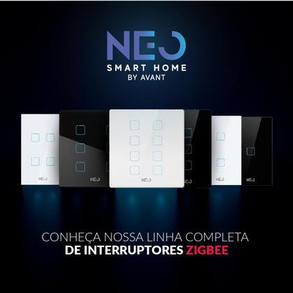 Imagem de Interruptor Inteligente Smart Zigbee Alexa google 6 Botões 4x4 Bivolt Branco Cod:291990563 Neo Avant