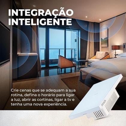 Imagem de Interruptor Inteligente Soft Touch Vênus 1 Botão BRANCO Alexa Google Ekaza - EKTL-T407-1W