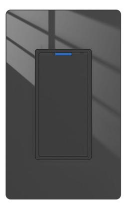 Imagem de Interruptor Inteligente Tecla Física 1 Botão Zigbee PRETO JWCOM SA-ZB279A-PT